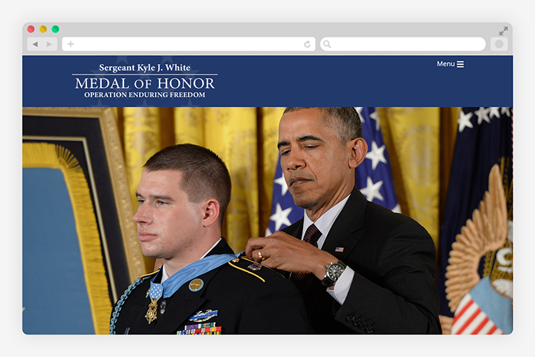 Medal of Honor ceremony